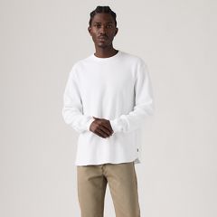 Red Tab Relaxed Long-Sleeve Thermal — White - White 3