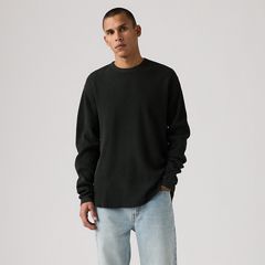 Red Tab Relaxed Long-Sleeve Thermal — Mineral Black Garmen - Black 3