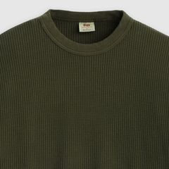 Red Tab Relaxed Long-Sleeve Thermal — Garment Dye Rosin - Green 7