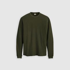 Red Tab Relaxed Long-Sleeve Thermal — Garment Dye Rosin - Green 6