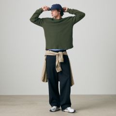 Red Tab Relaxed Long-Sleeve Thermal — Garment Dye Rosin - Green 2