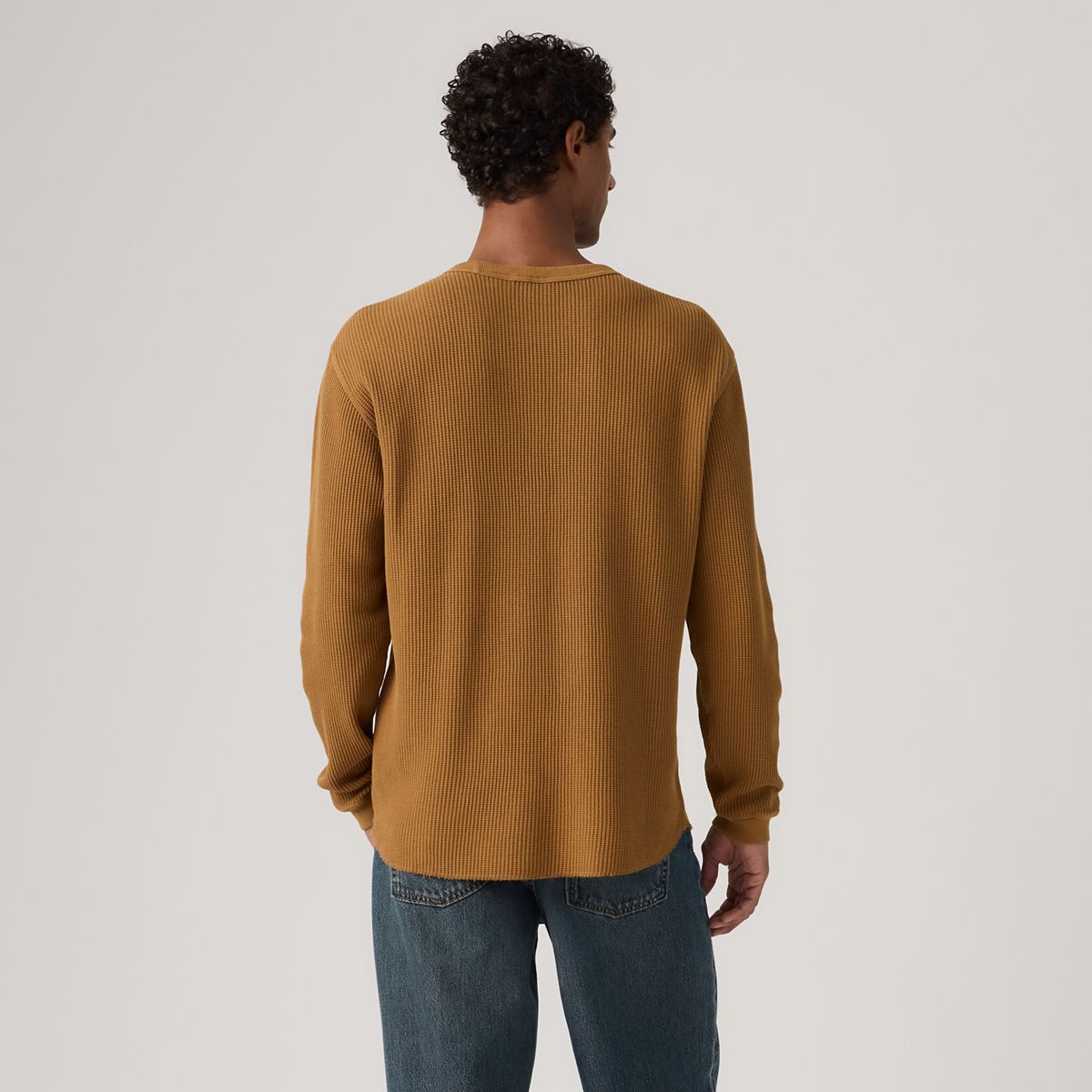 Red Tab Relaxed Long-Sleeve Thermal — Garment Dye Foxtrot - Orange