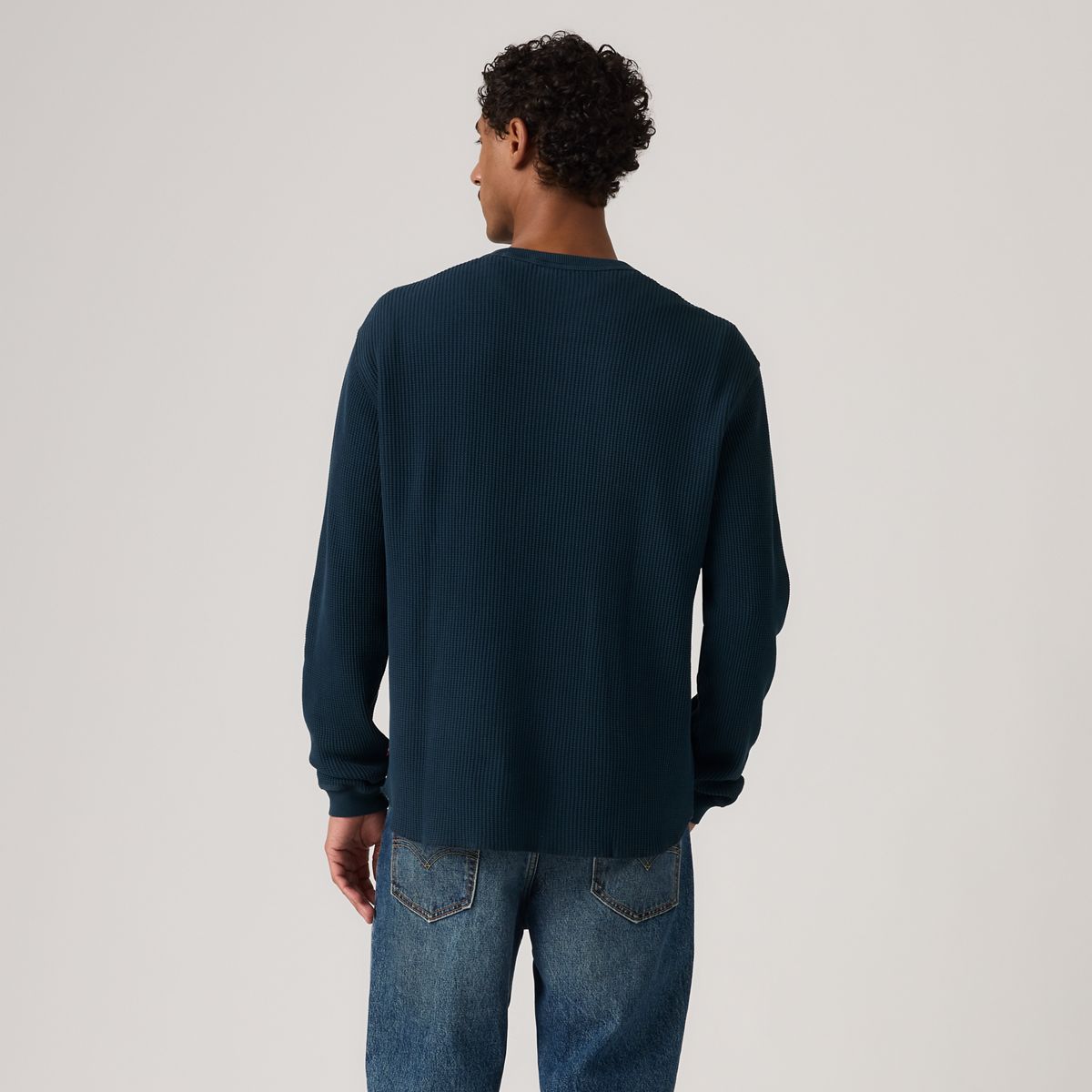 Red Tab Relaxed Long-Sleeve Thermal — Garment Dye Nightfall Navy - Blue