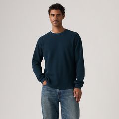 Red Tab Relaxed Long-Sleeve Thermal — Garment Dye Nightfall Navy - Blue 3