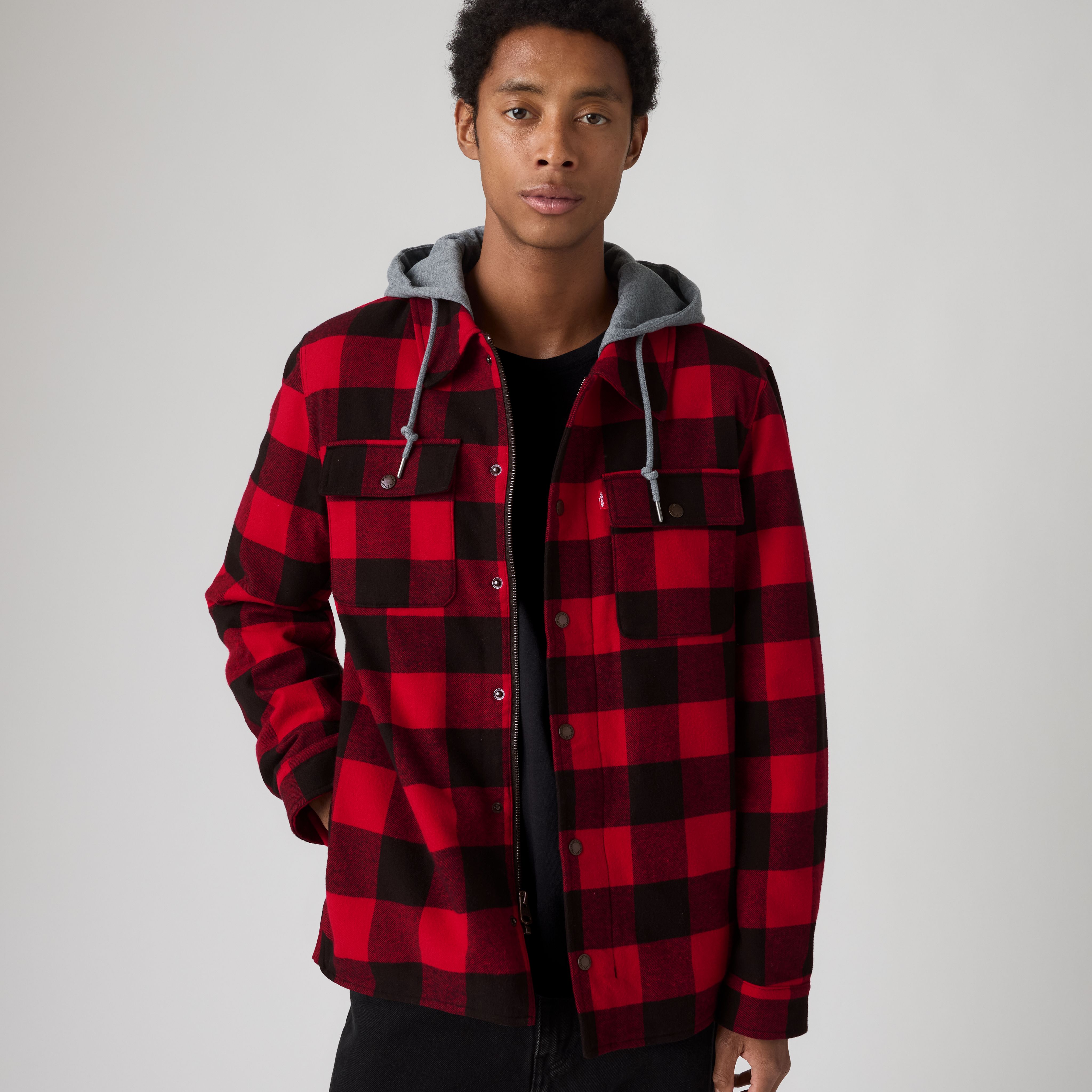 Flannel Hoodie Overshirt 1