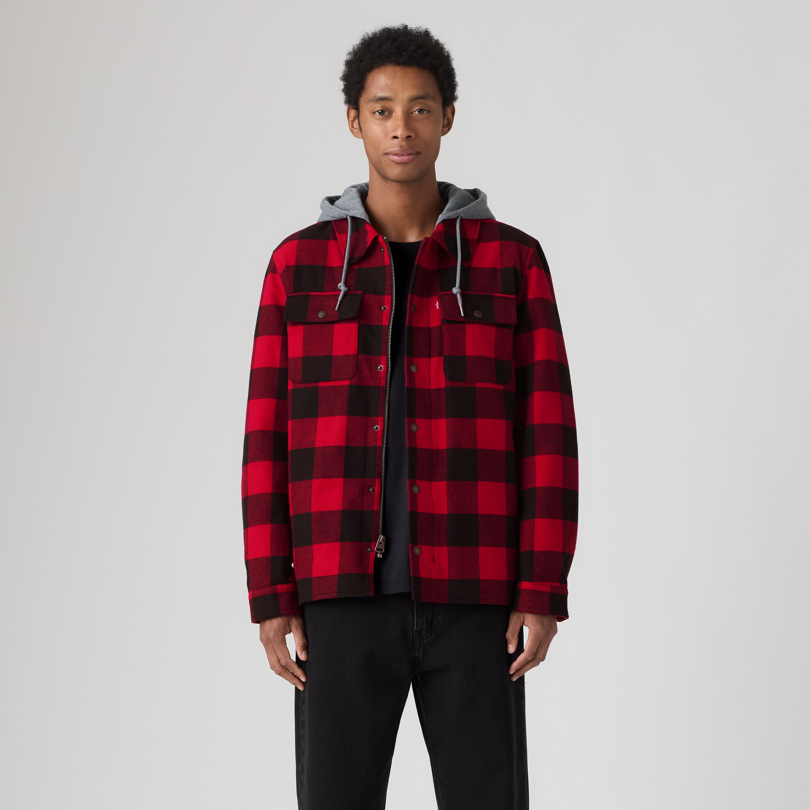 Flannel Hoodie Overshirt 1