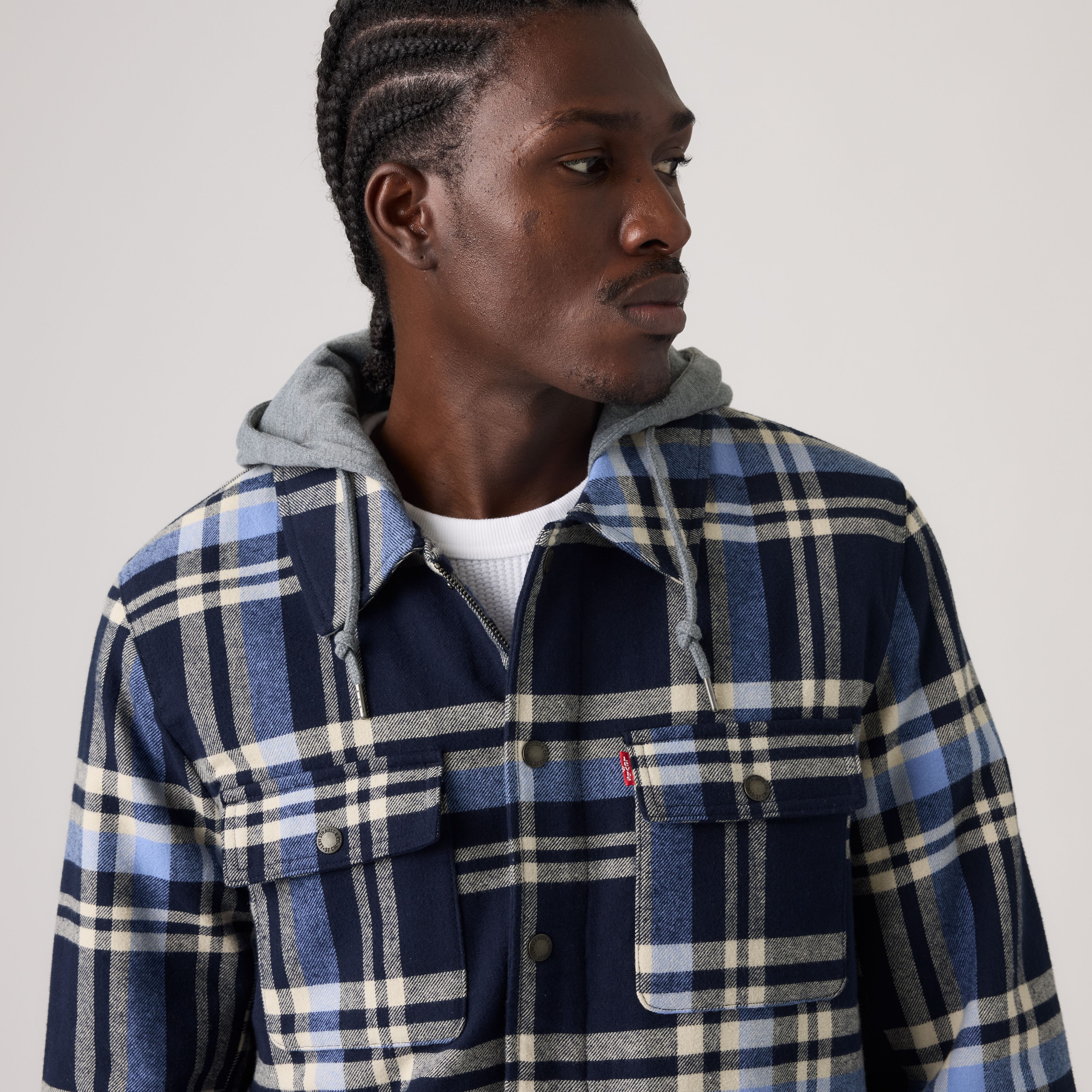 Flannel Hoodie Overshirt 2