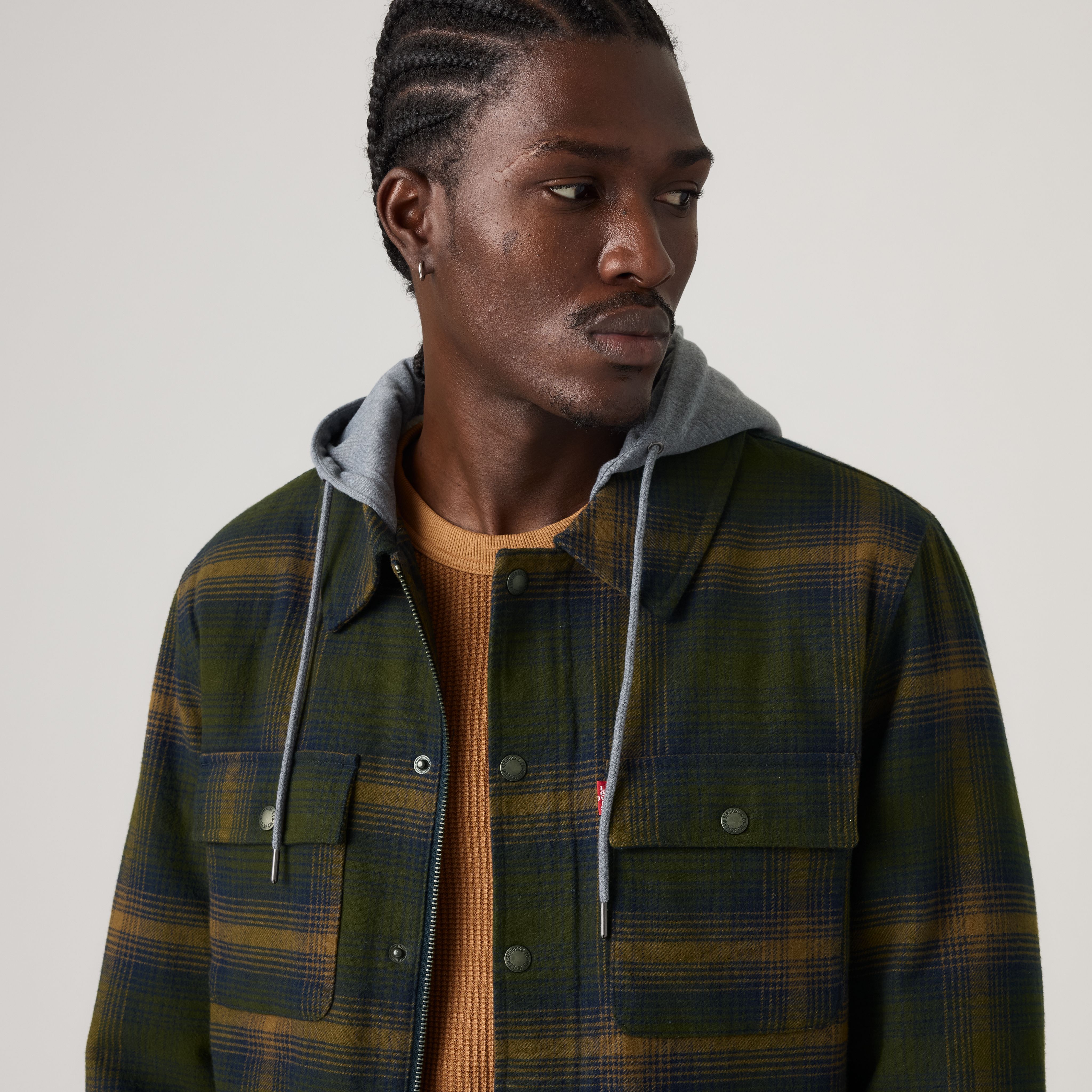 Flannel Hoodie Overshirt 2