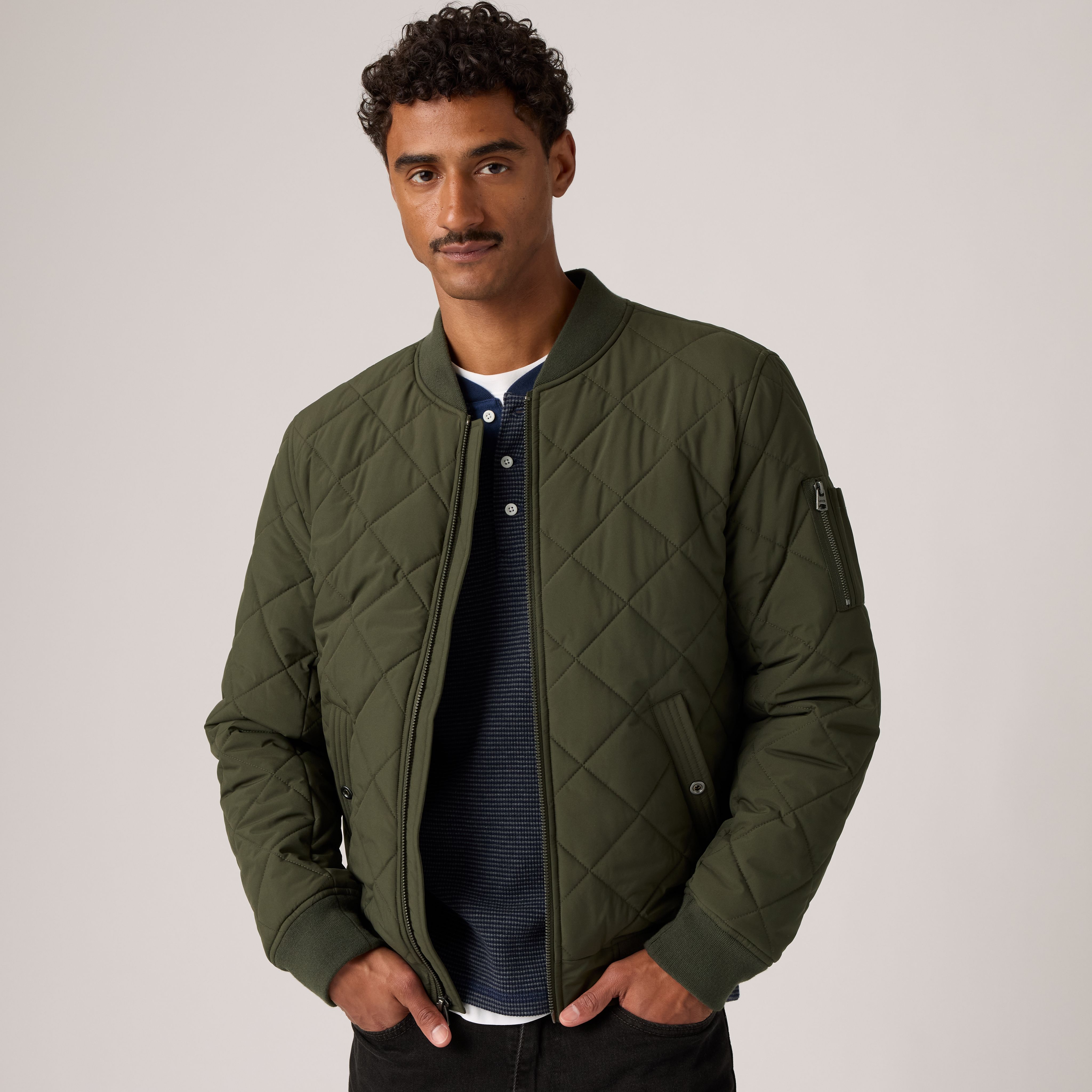 Quilted Bomber Jacket 1