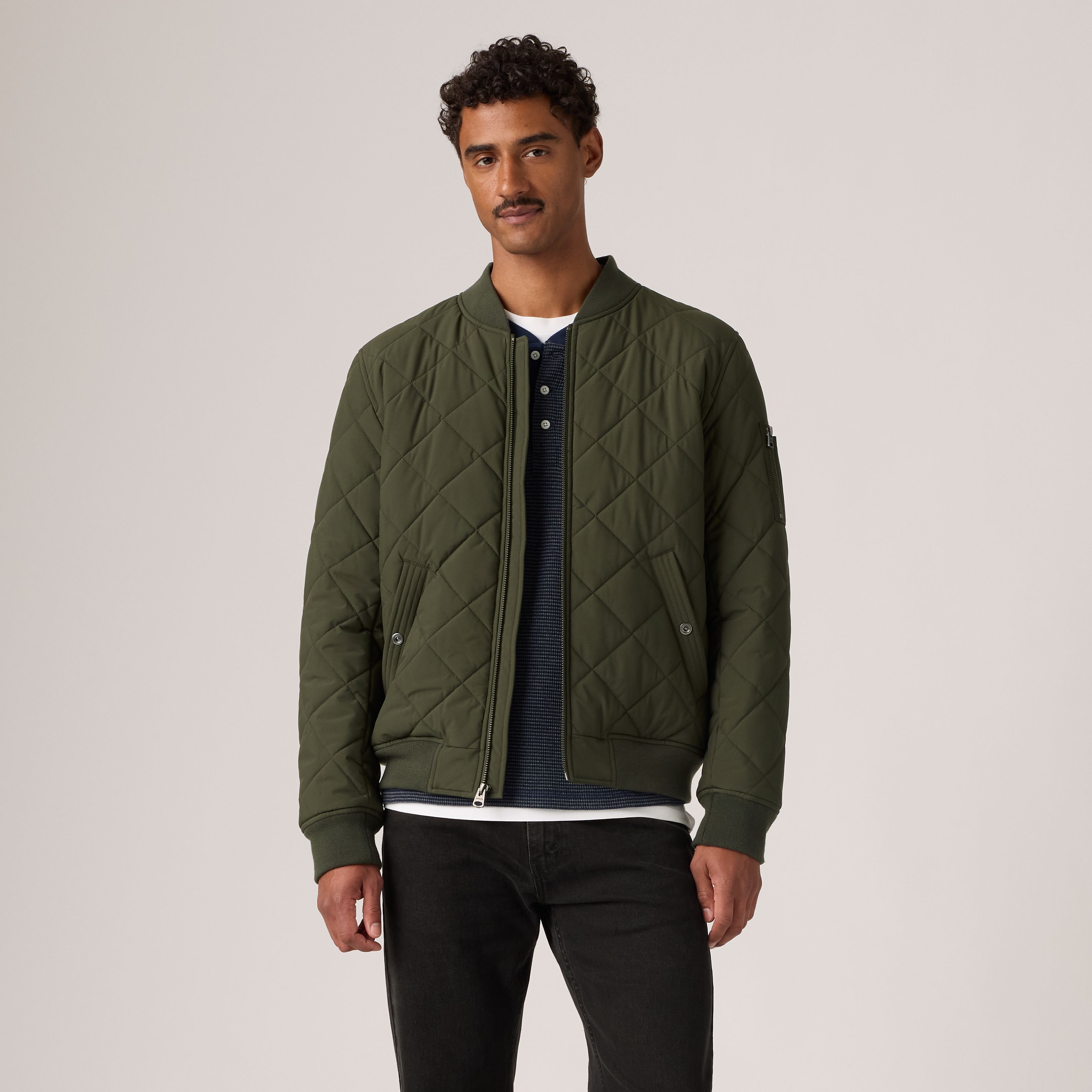 Quilted Bomber Jacket 3