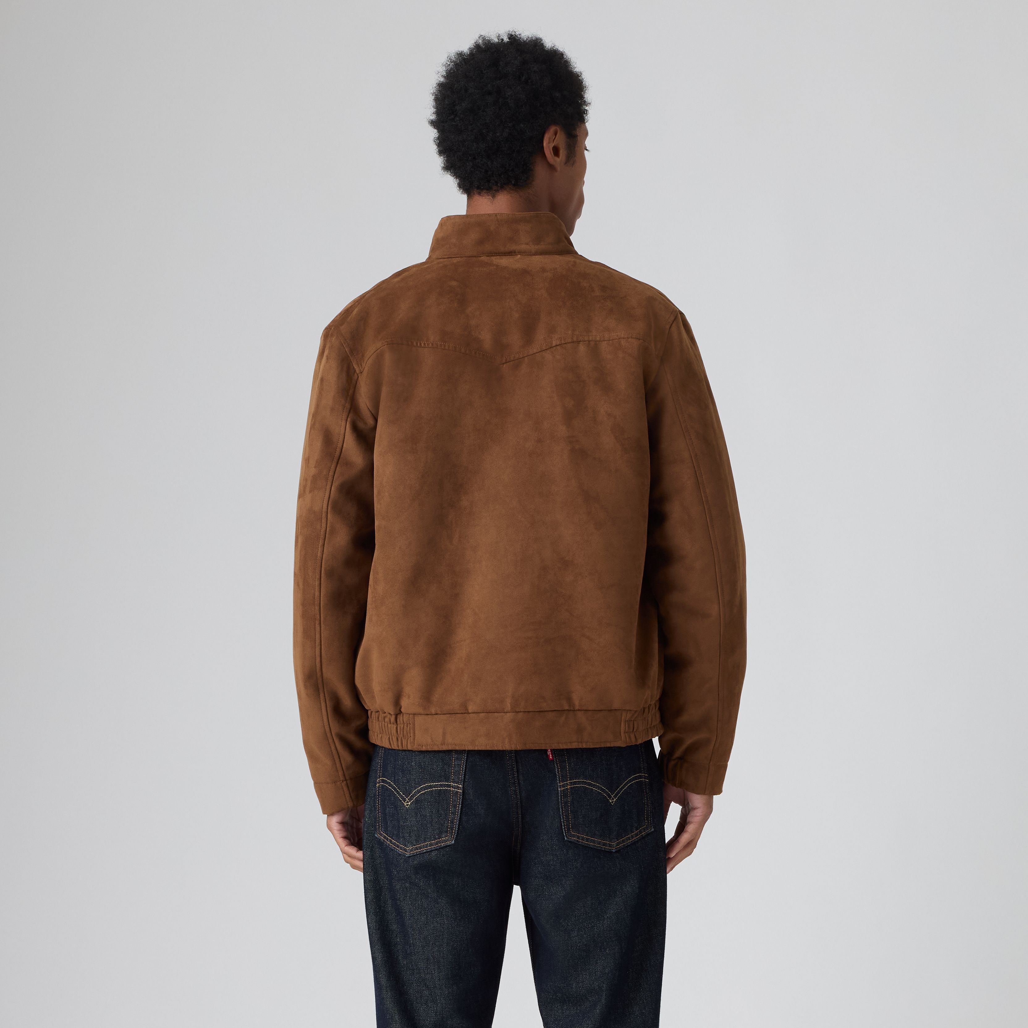 Faux Suede Harrington Bomber 4