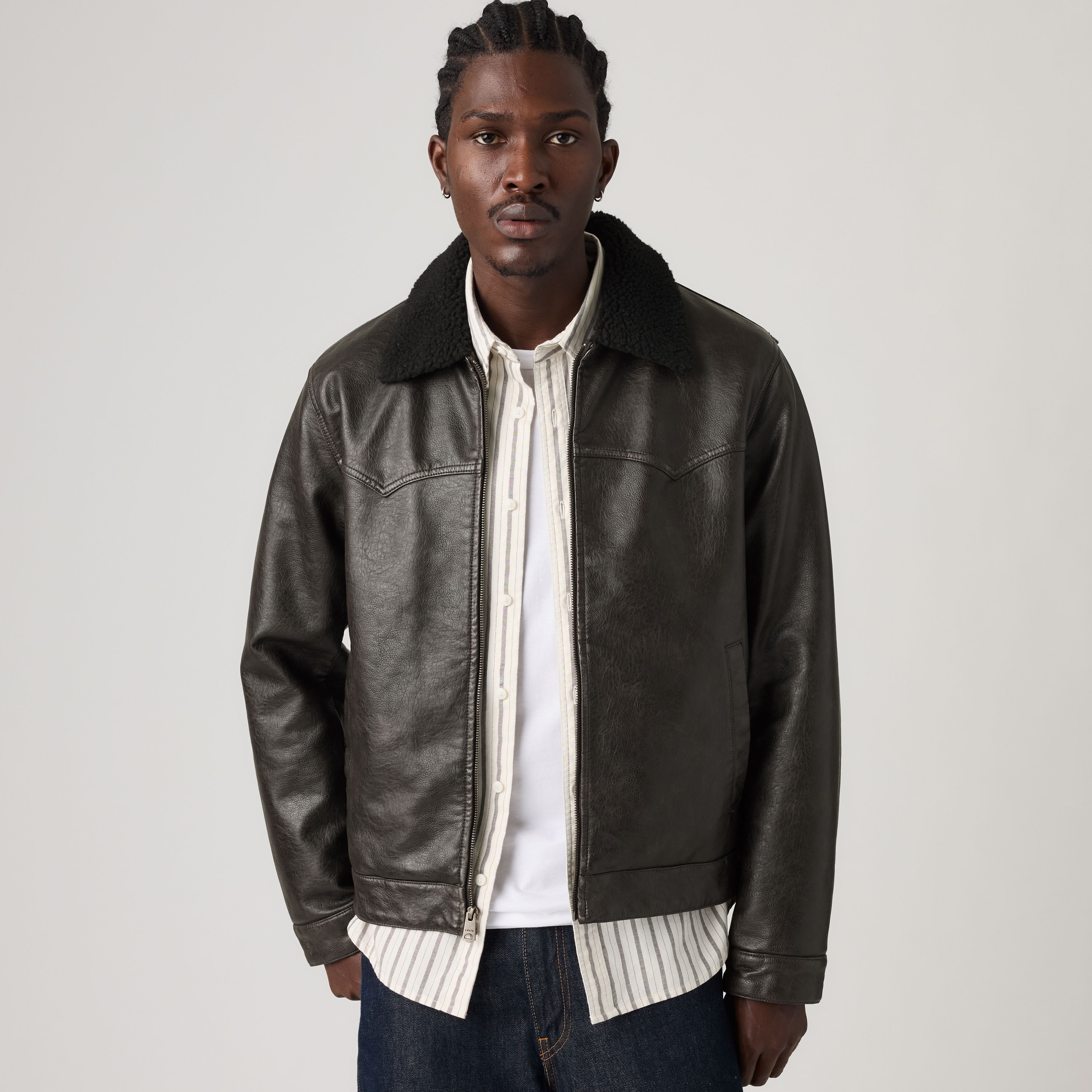 Faux Leather Western Jacket 1