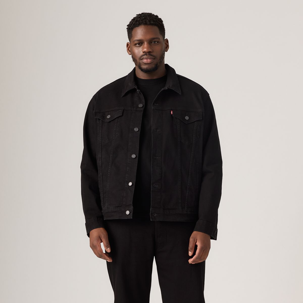 Trucker Jacket (Big) — Last Nite - Black