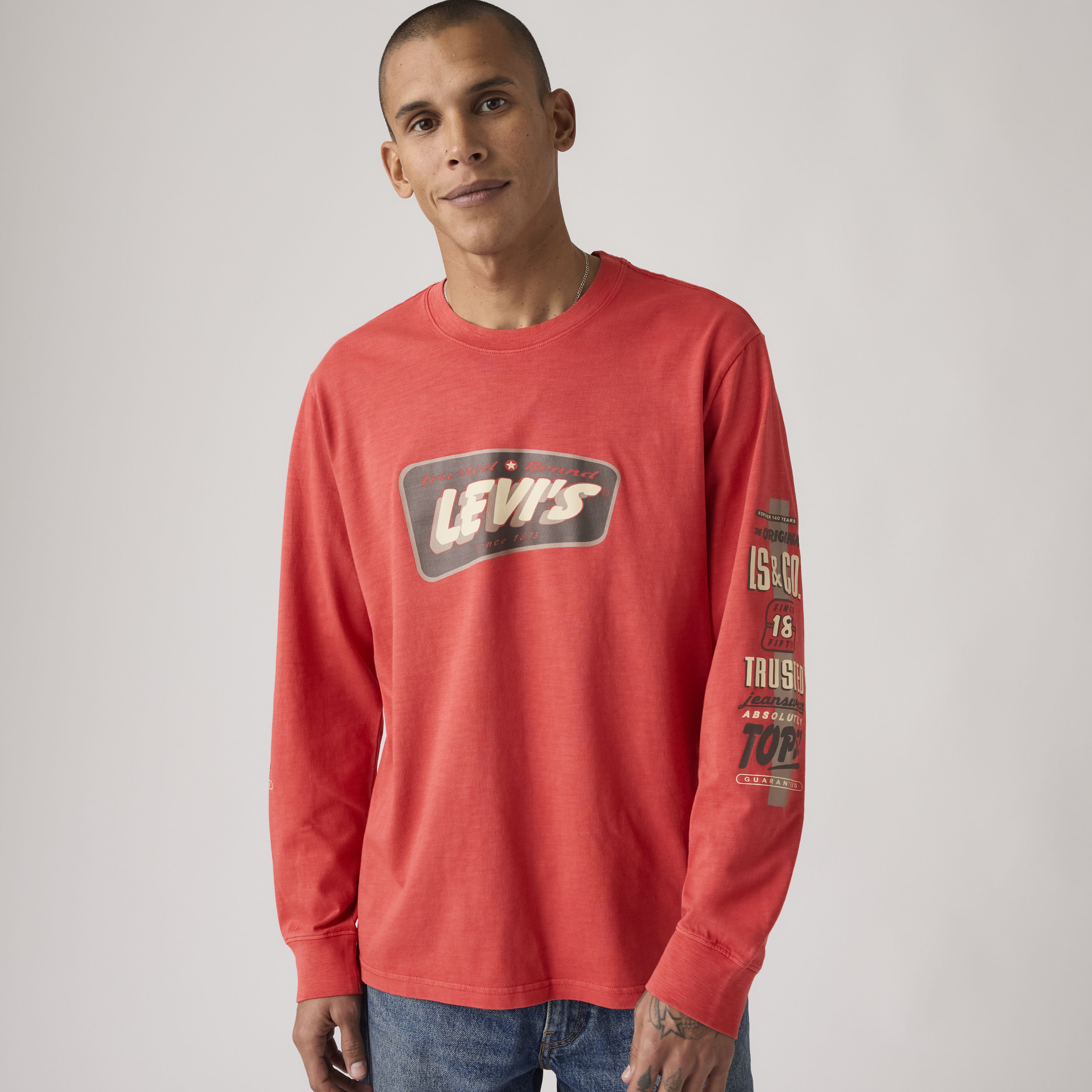 Relaxed Fit Graphic Long-Sleeve T-Shirt 1