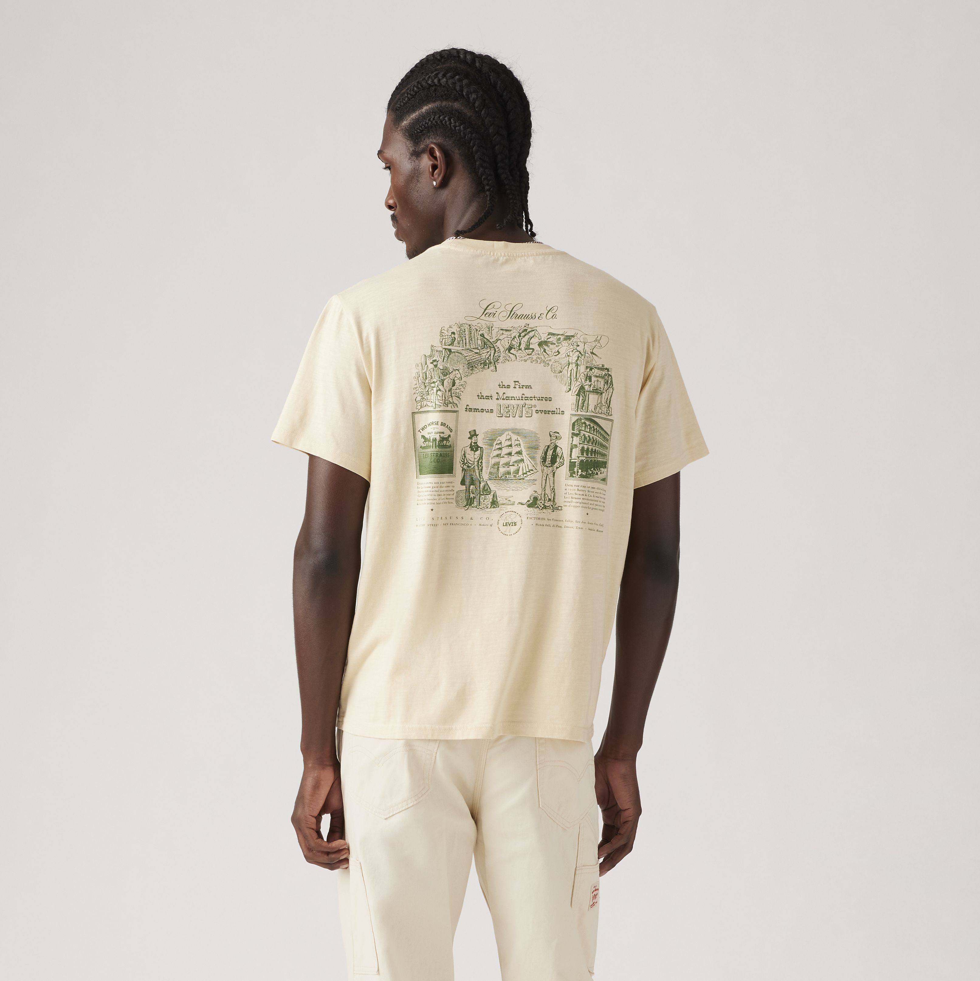 Relaxed Fit Short Sleeve Graphic T-shirt - Tan | Levi's® US