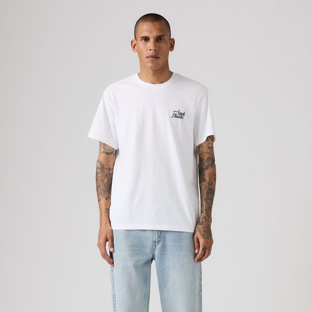 Relaxed Graphic T-Shirt — Simple Pleasures White Plus - White