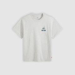 Relaxed Graphic T-Shirt — Beat Cafe Light Heather Grey - Grey 5
