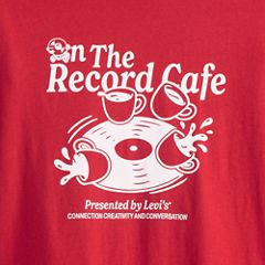 Relaxed Graphic T-Shirt — Off The Record Emboldened - Red 6