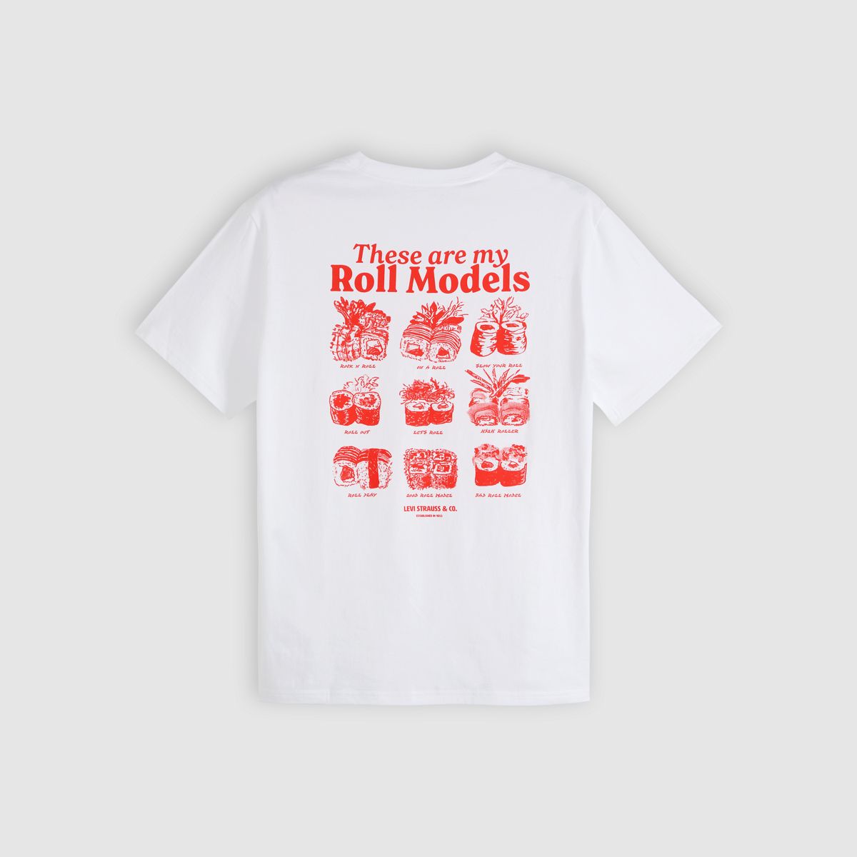 Relaxed Graphic T-Shirt — Roll Models White Plus - White