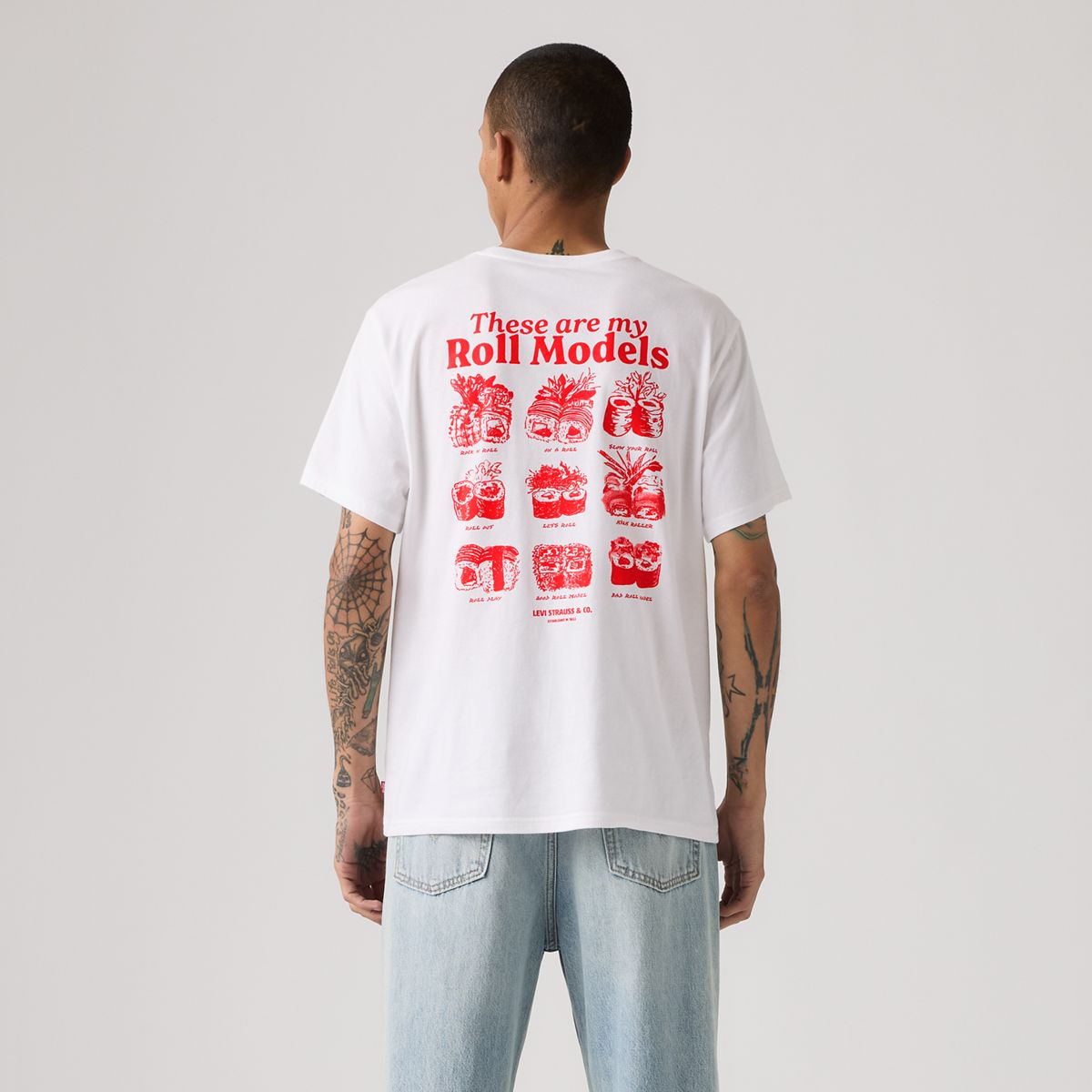 Relaxed Graphic T-Shirt — Roll Models White Plus - White