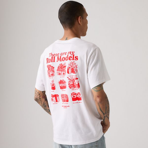 Relaxed Graphic T-Shirt — Roll Models White Plus - White