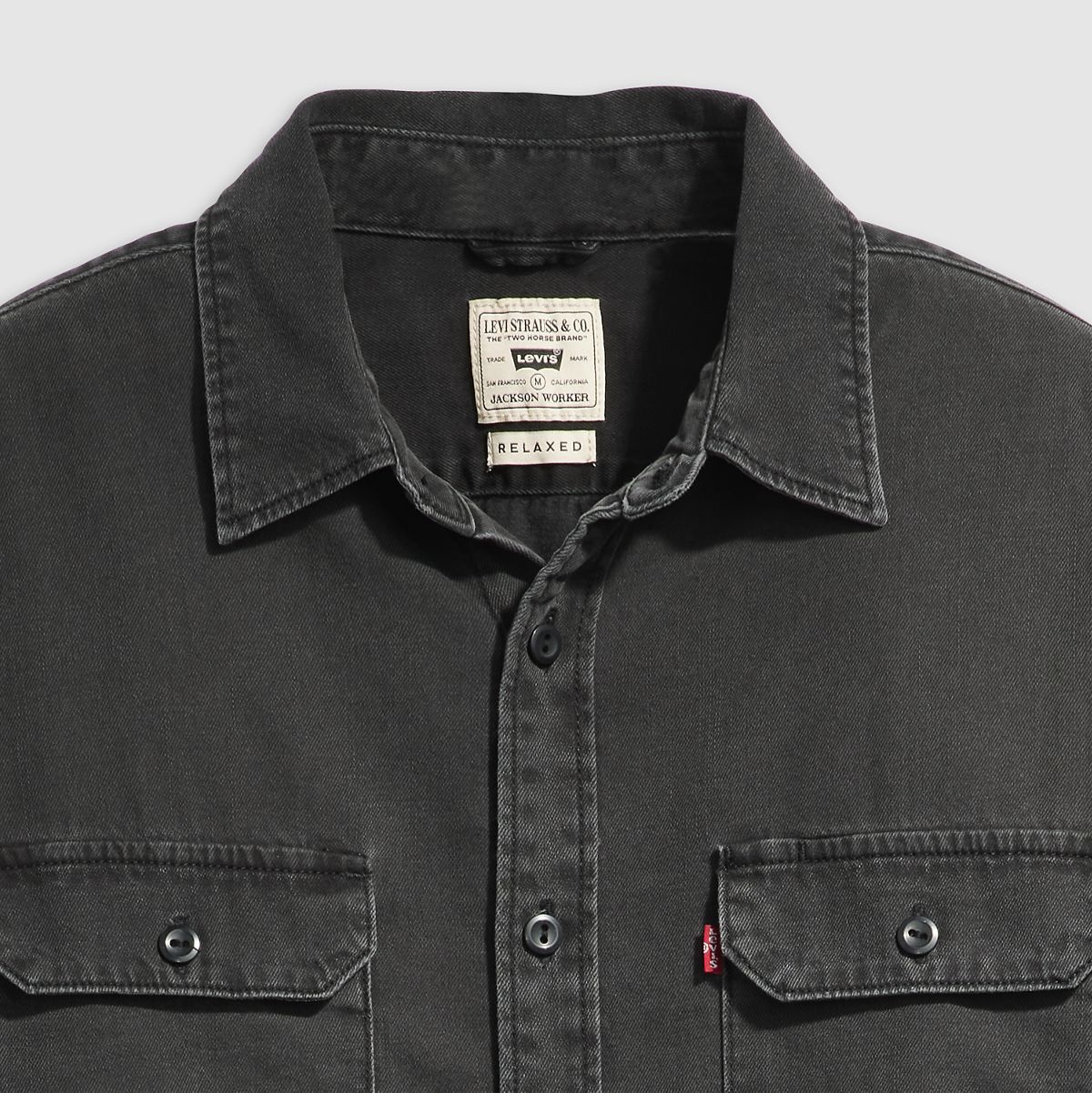 Jackson Relaxed Corduroy Worker — Cosmo Washed Plaid - Black