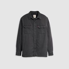 Jackson Relaxed Corduroy Worker — Cosmo Washed Plaid - Black 5