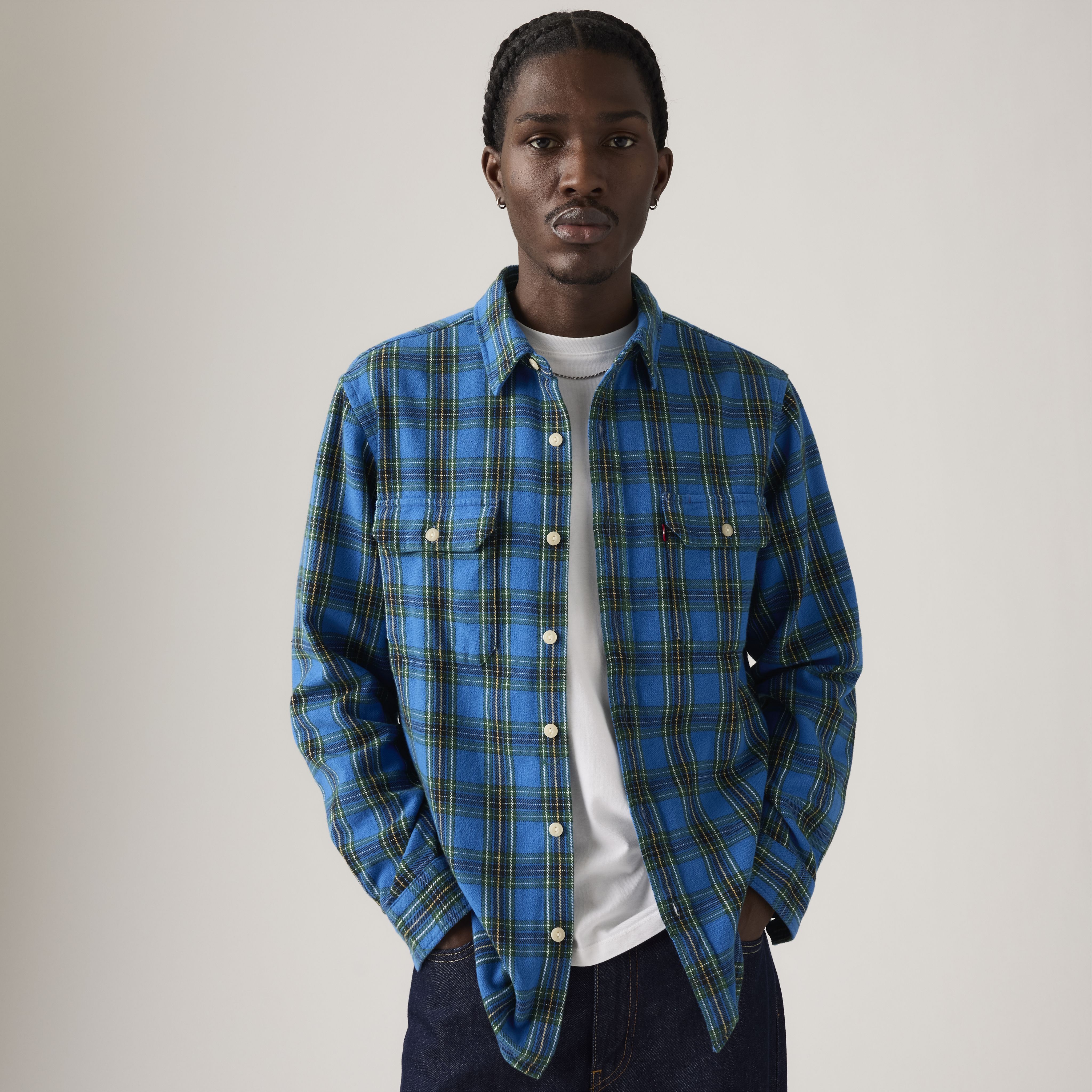 Jackson Worker Flannel Overshirt 1