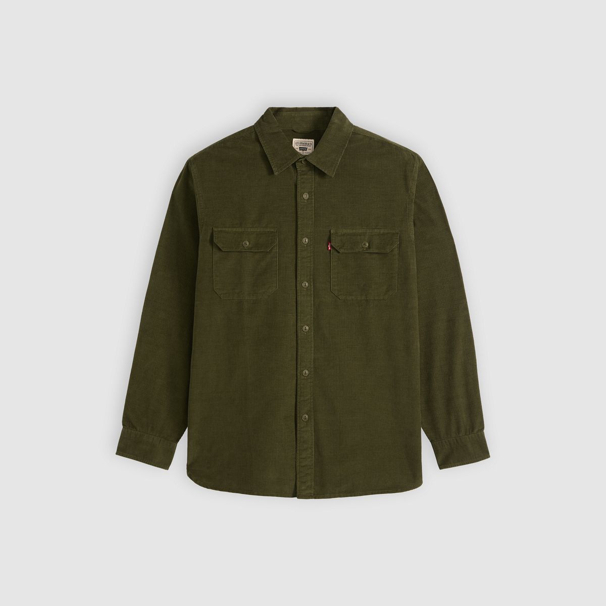 Jackson Relaxed Corduroy Worker — Olive Night - Green