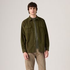 Jackson Relaxed Corduroy Worker — Olive Night - Green 3