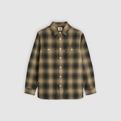 Jackson Relaxed Corduroy Worker — Jericho Plaid Rosin - Green 5