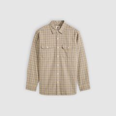 Jackson Relaxed Corduroy Worker — Chad Plaid Herringbone - Grey 5
