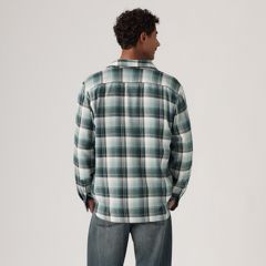 Jackson Relaxed Corduroy Worker — Emil Plaid Stormy Sea - Blue 4