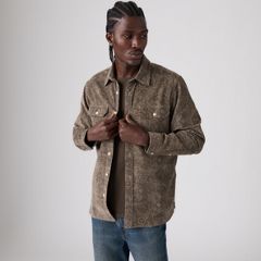 Jackson Relaxed Corduroy Worker — Rogelio Print Brindle - Brown 1