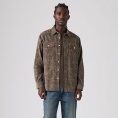 Jackson Relaxed Corduroy Worker — Rogelio Print Brindle - Brown 3