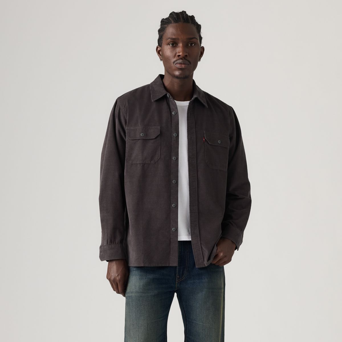 Jackson Relaxed Corduroy Worker — Greystroke - Grey