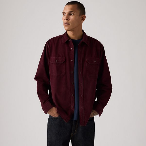 Jackson Relaxed Corduroy Worker — Vineyard Wine - Red