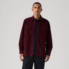 Jackson Relaxed Corduroy Worker — Vineyard Wine - Red 3