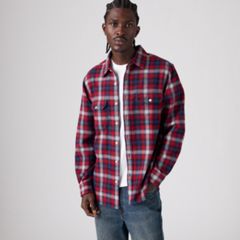 Jackson Relaxed Corduroy Worker — Jino Plaid Naval Academy - Multi-Color 1