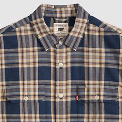 Jackson Relaxed Corduroy Worker — Bryn Plaid Sargasso Sea - Multi Colour 6