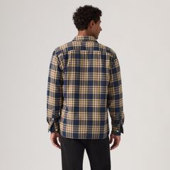 Jackson Relaxed Corduroy Worker — Bryn Plaid Sargasso Sea - Multi Colour 4