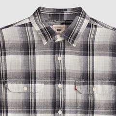 Jackson Relaxed Corduroy Worker — Emil Plaid Ghost Gray - Grey 6