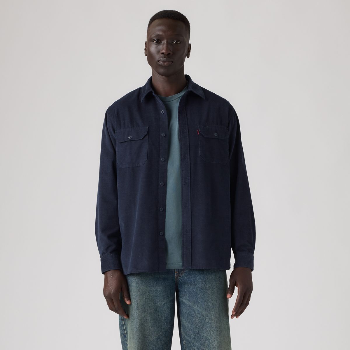 Jackson Relaxed Corduroy Worker — Nightfall Navy - Blue