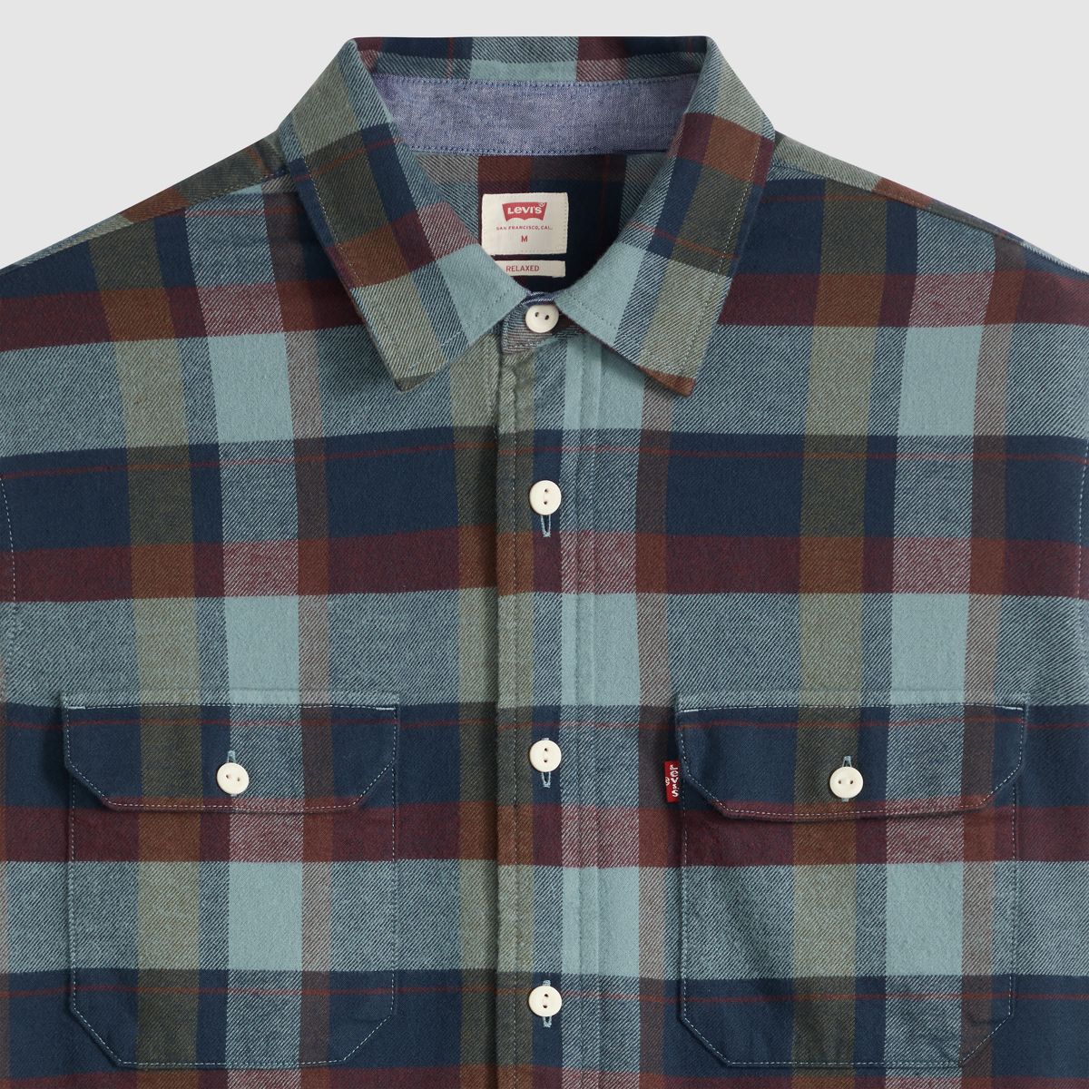 Classic Relaxed Flannel Worker — Medina Plaid Nightfall Navy - Multi-Color