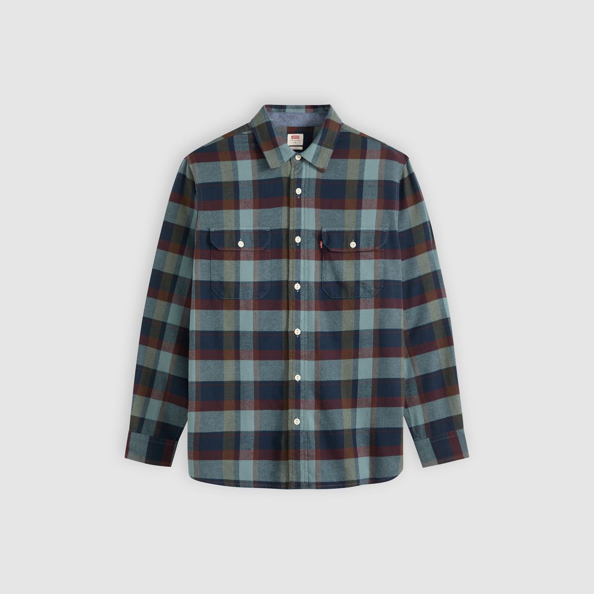 Classic Relaxed Flannel Worker — Medina Plaid Nightfall Navy - Multi-Color