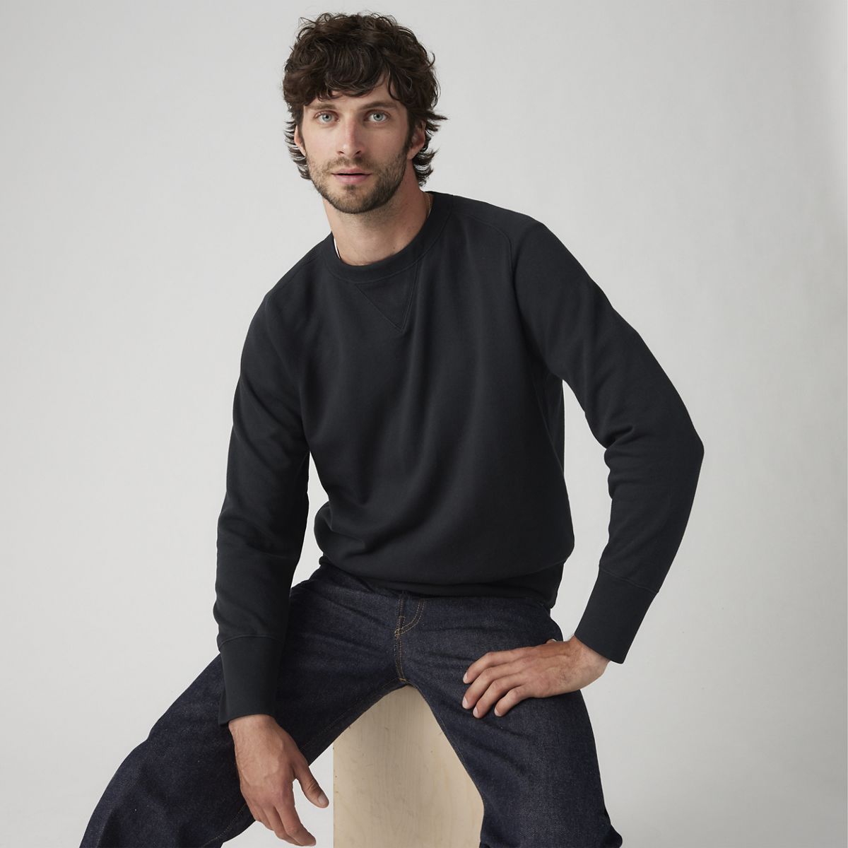 Bay Meadows Sweatshirt — Jet Black - Black