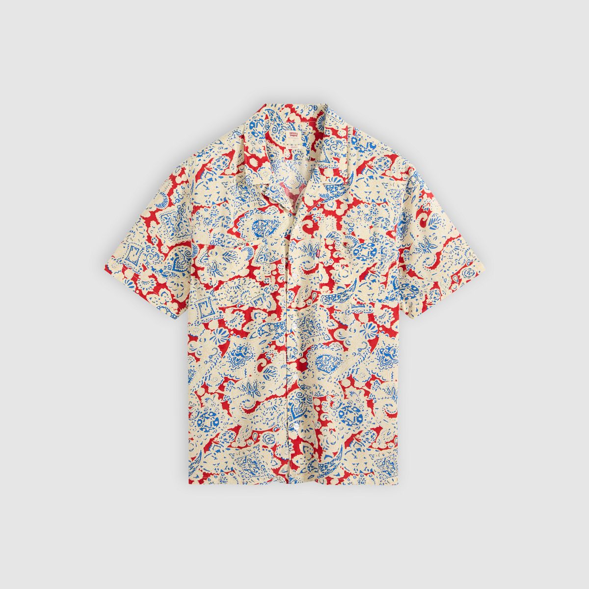 Short Sleeve Classic Camper Lightweight Shirt — Surya Paisley - Multi Colour