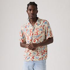 Short Sleeve Classic Camper Lightweight Shirt — Surya Paisley - Multi Colour 1