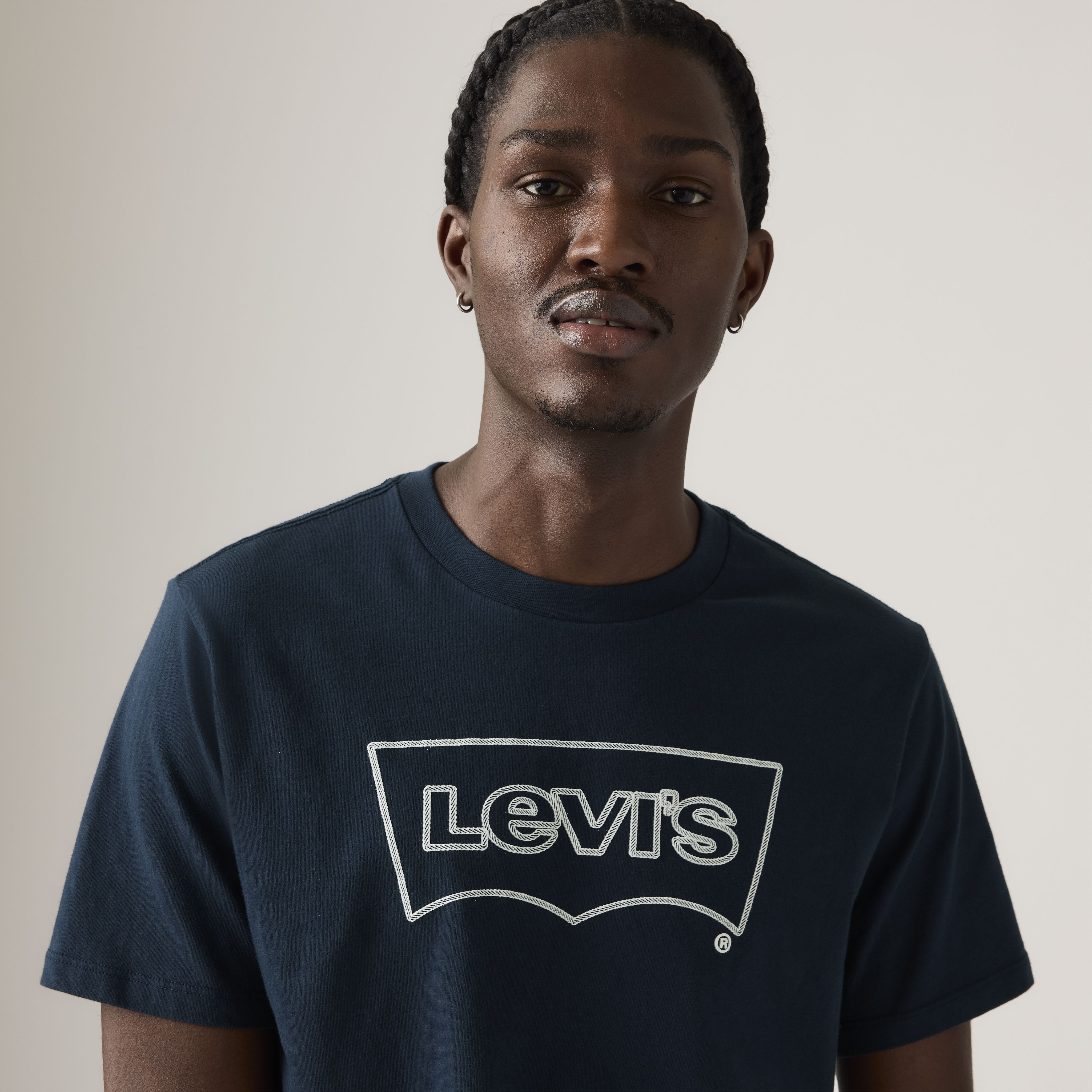 Classic T-shirt met print 4