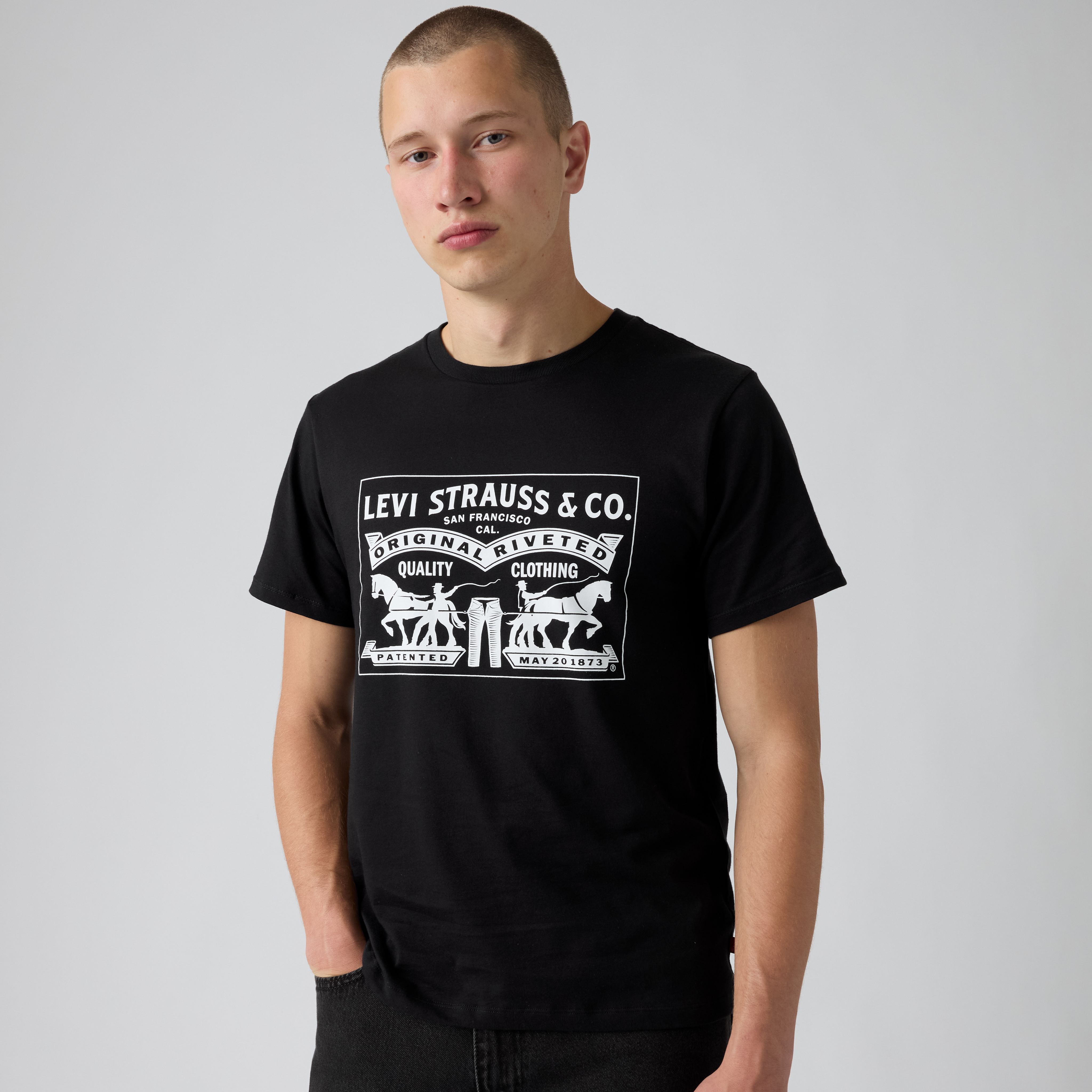 Two Horse Graphic Tee Shirt 1